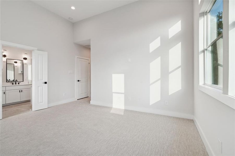 Another view of the primary bedroom with it's own natural light.