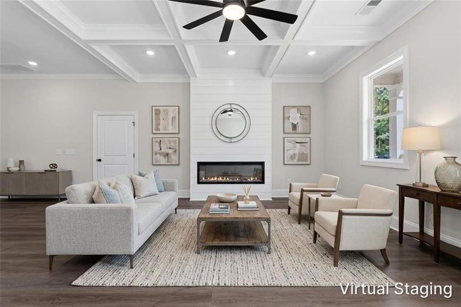 Furnished interior view inside a new home in , Covington (Image 15).