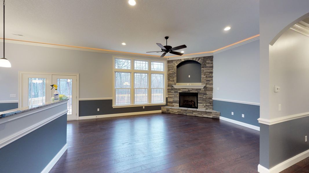 Representative unfurnished interior of a home built from the Beaumont Elite by Enchanted Homes in Pointe Summit, Slater-Marietta (Image 61).