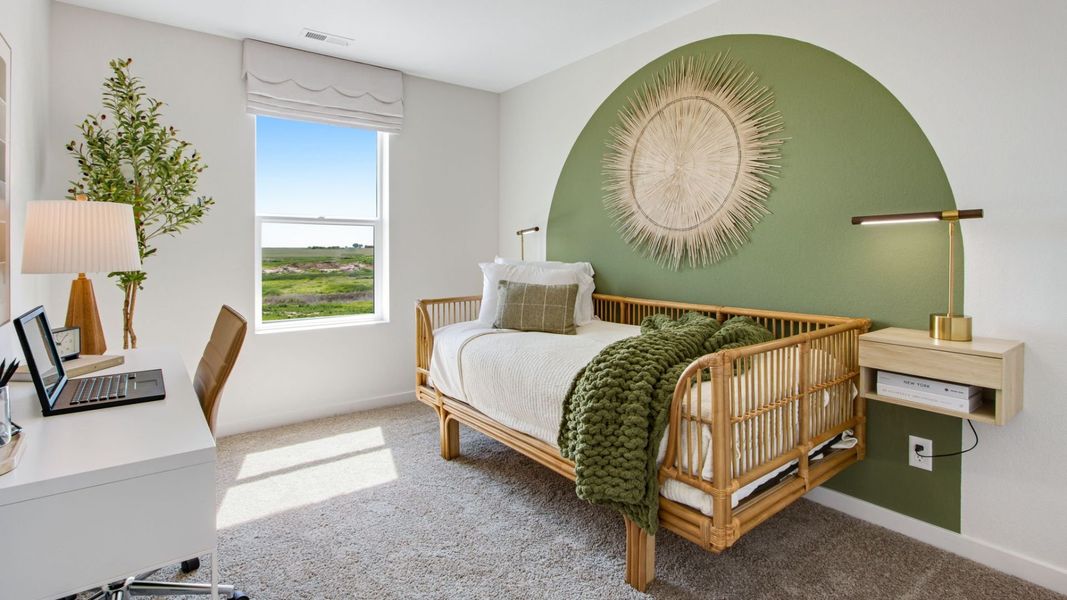 Representative furnished interior of a home built from the NEW HAVEN by D.R. Horton in Tailholt, Severance (Image 17).