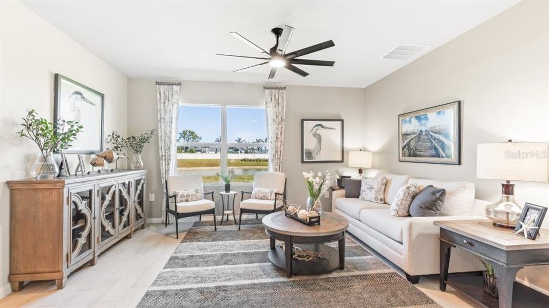 Furnished interior view inside a new home in Central Parc, North Port (Image 12).