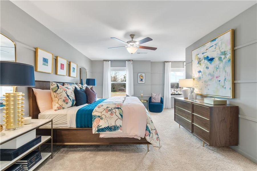 Furnished interior view inside a new home in Bowers Farm, McDonough (Image 15).