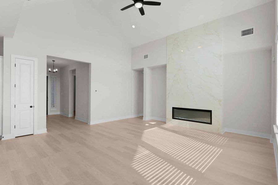 Spacious, unfurnished interior of a new home in Berry Creek Highlands, Georgetown (Image 23). Spacious, unfurnished interior of a new home in Berry Creek Highlands, Georgetown (Image 23).