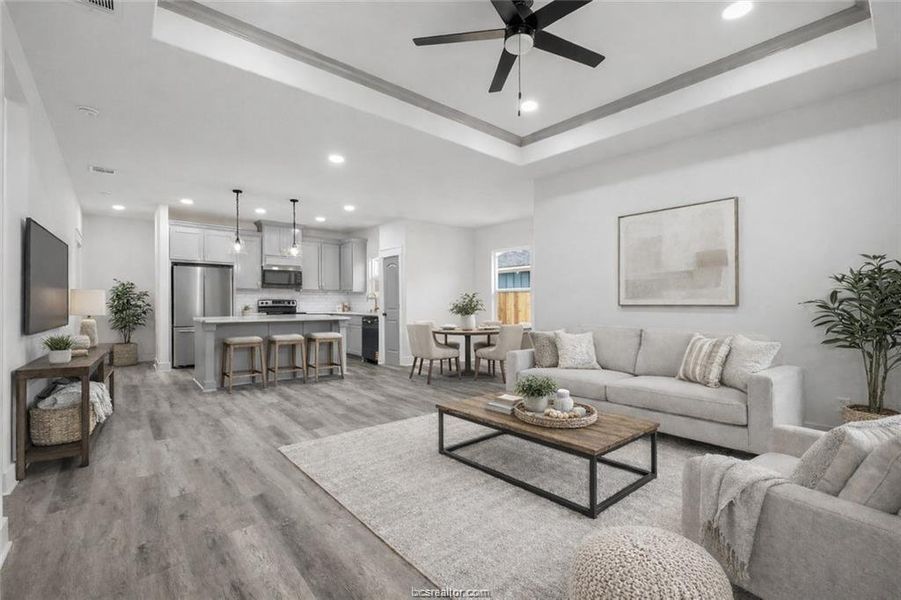 Furnished interior view inside a new home in , Bryan (Image 12).