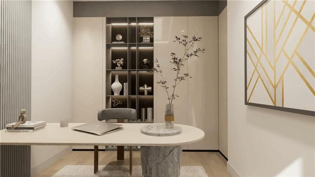 Furnished interior view inside a new home in , Fairburn (Image 10).