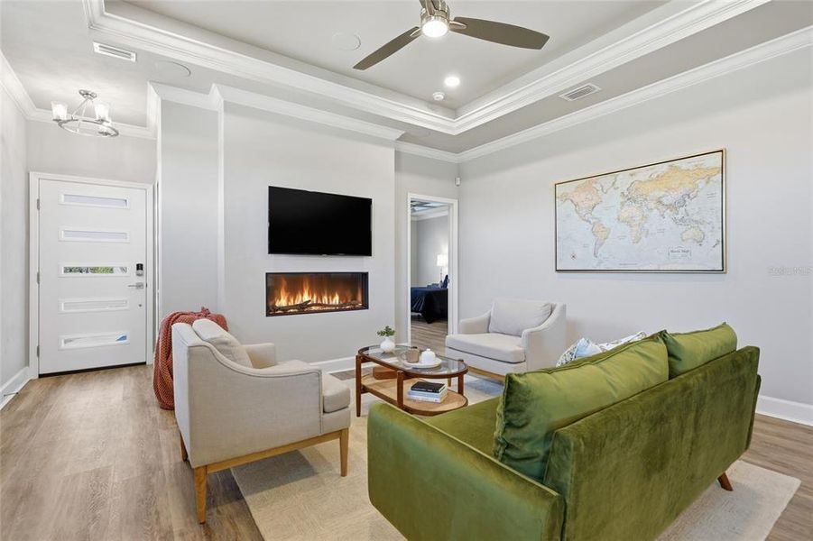 Furnished interior view inside a new home in , Gainesville (Image 3).