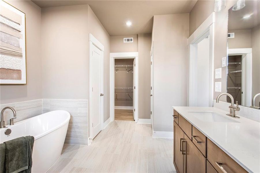 Furnished interior view inside a new home in Towne Village at Suwanee Dam, Sugar Hill (Image 27).