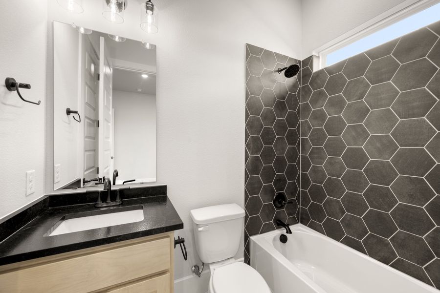 Furnished interior view inside a new home in Rio Vista at Kelly Ranch, Aledo (Image 8). Furnished interior view inside a new home in Rio Vista at Kelly Ranch, Aledo (Image 8).