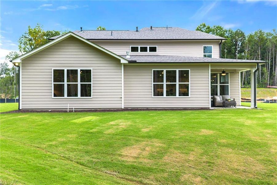 Exterior details and patio area of a home in , Canton (Image 24).