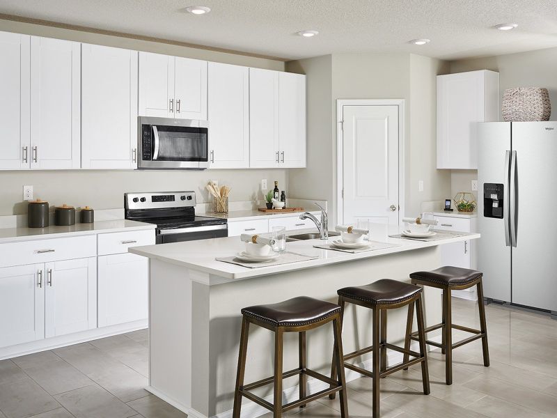 Kitchen modeled at Bristol Meadows.