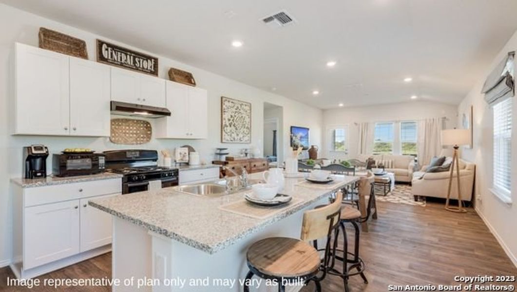 Furnished interior view inside a new home in Redbird Ranch, San Antonio (Image 17).