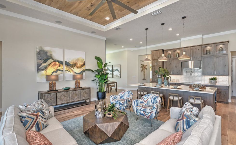 Furnished interior view inside a new home in Amelia National, Fernandina Beach (Image 25).