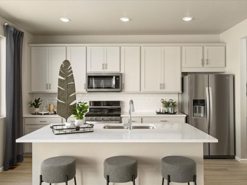 Furnished interior view inside a new home in Poudre Heights: The Lakes Collection, Windsor (Image 10).