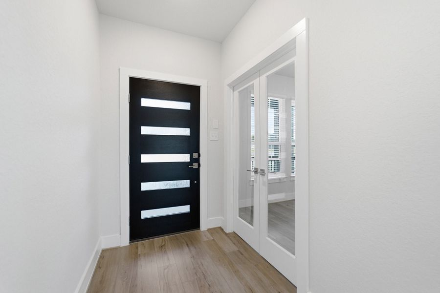 Spacious, unfurnished interior of a new home in The Woodlands at Medina Hills, Mico (Image 17). Spacious, unfurnished interior of a new home in The Woodlands at Medina Hills, Mico (Image 17).
