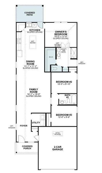 2D floor plan layout of this home in Meadow Park, Ponder, TX (Image 3). 2D floor plan layout of this home in Meadow Park, Ponder, TX (Image 3).