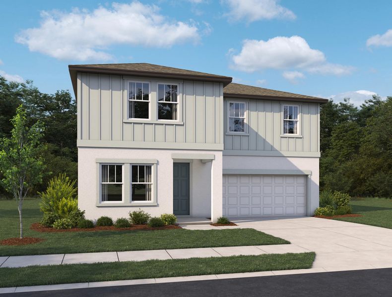 Representative exterior photo of a completed home built from the Teton by Ashton Woods in Berry Bay, Wimauma, FL (Image 2).