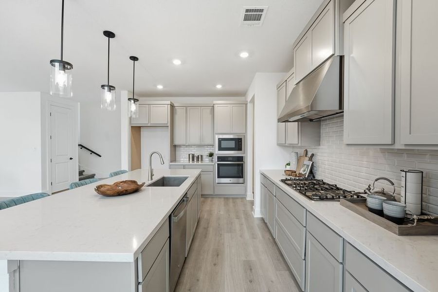 Furnished interior view inside a new home in Santa Rita Ranch, Liberty Hill (Image 9).