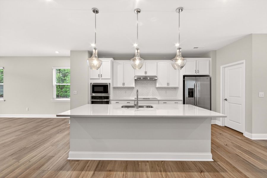 Furnished interior view inside a new home in Archer Row, Charlotte (Image 8). Furnished interior view inside a new home in Archer Row, Charlotte (Image 8).