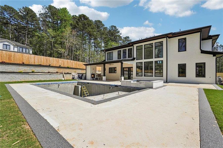 Exterior details and patio area of a home in , Sugar Hill (Image 37).
