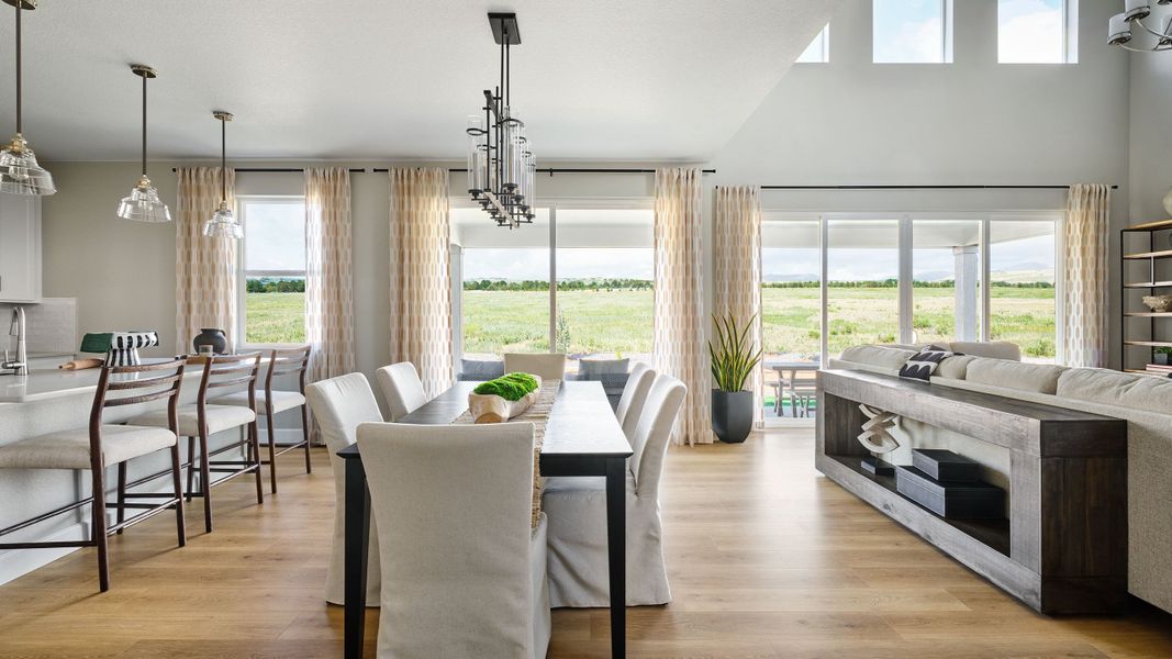 Representative furnished interior of a home built from the Fairmount by Taylor Morrison in Sugar Creek City Collection, Loveland (Image 3).