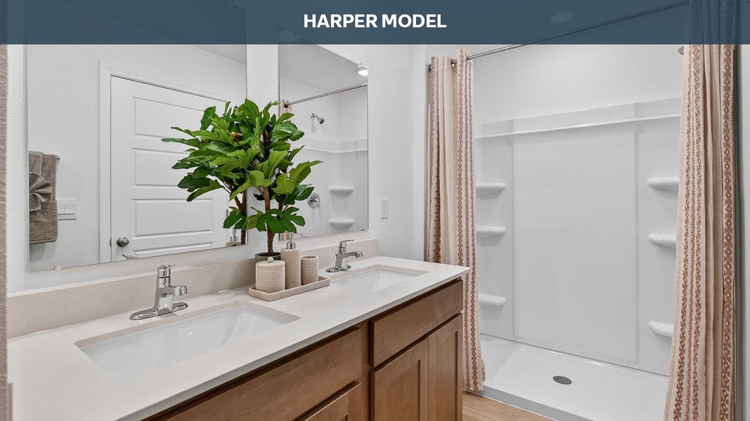 Representative furnished interior of a home built from the Harper by D.R. Horton in Diamond Springs, Jacksonville (Image 16).