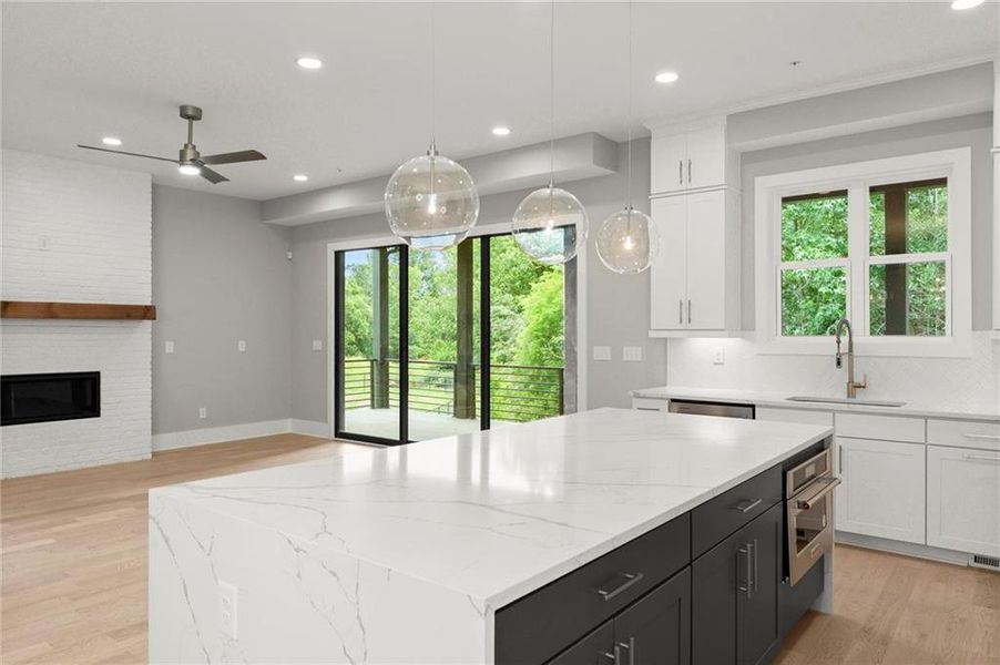 Furnished interior view inside a new home in West Town, Atlanta (Image 3).
