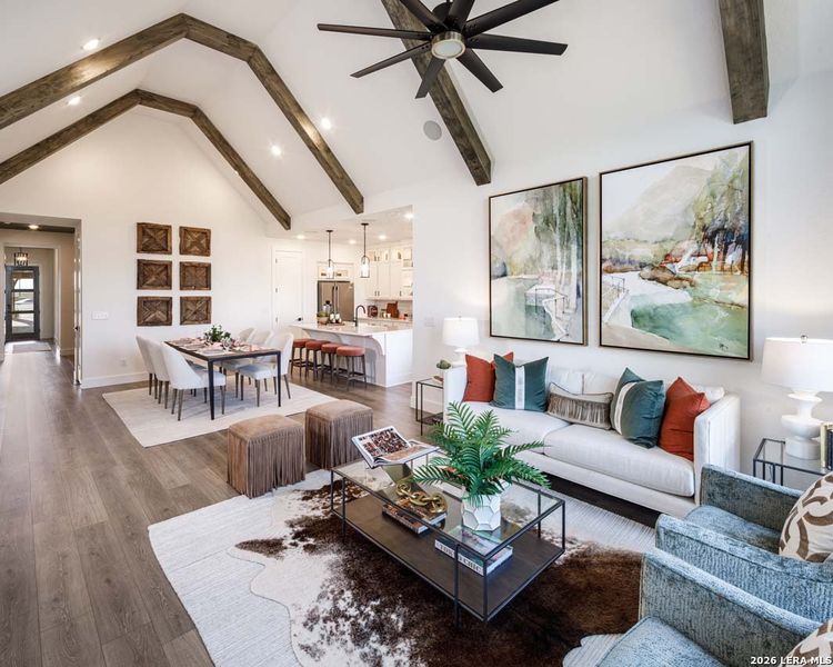 Furnished interior view inside a new home in Alsatian Oaks, Castroville (Image 10).