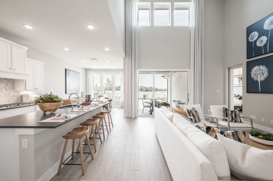 Representative furnished interior of a home built from the Verdin by Tri Pointe Homes in Pecan Ridge, Fulshear (Image 58).