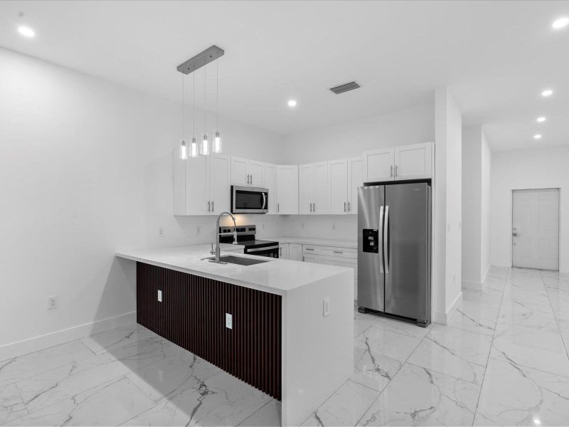 Furnished interior view inside a new home in , Fort Lauderdale (Image 12).