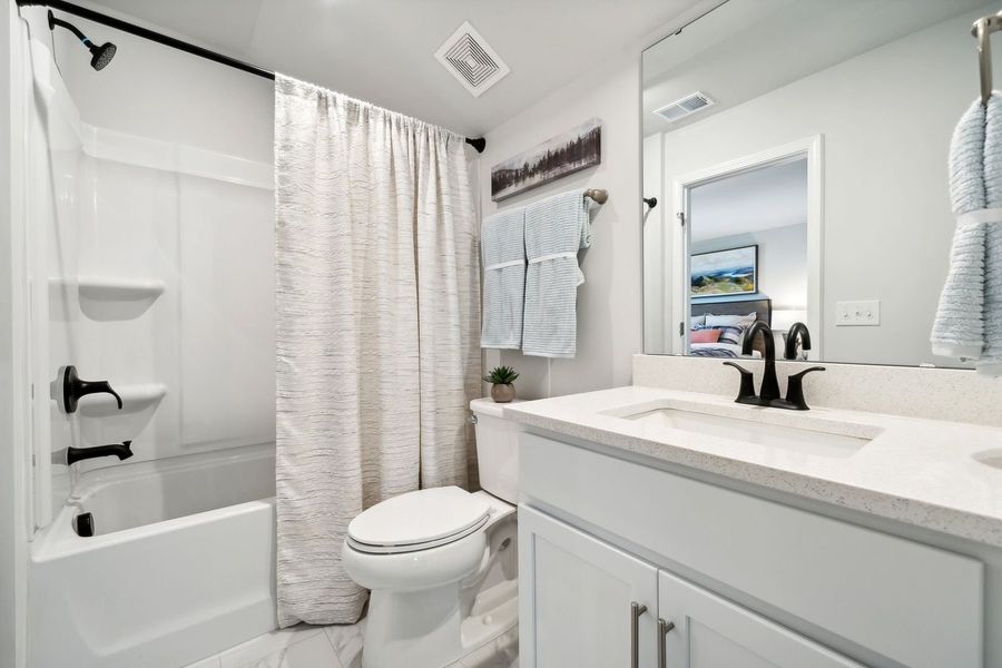 Furnished interior view inside a new home in The Retreat at Laurelbrook, Sherrills Ford (Image 20).