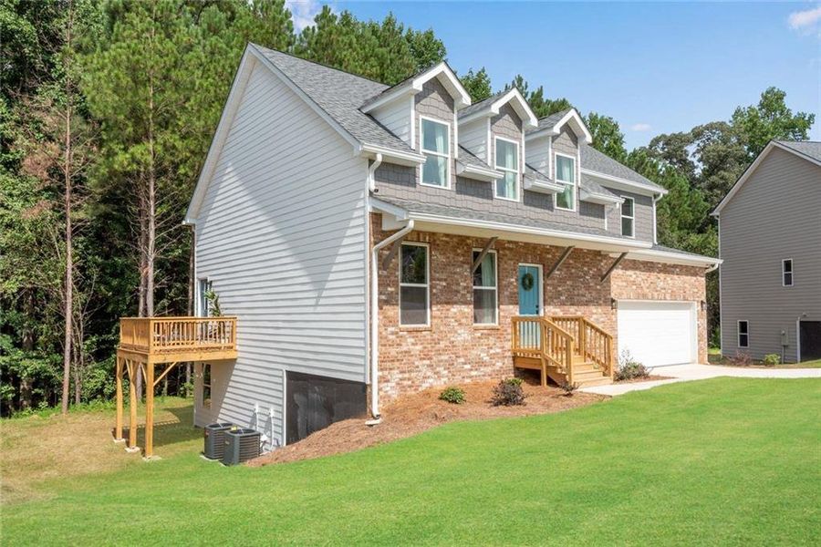 Exterior details and patio area of a home in , Ellenwood (Image 3). Exterior details and patio area of a home in , Ellenwood (Image 3).