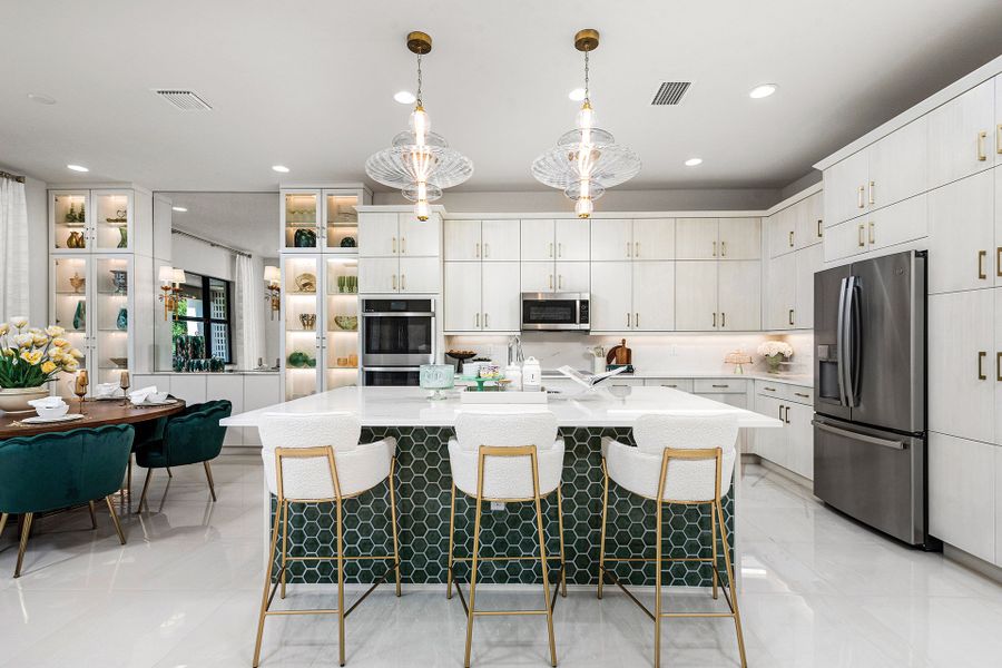 Representative furnished interior of a home built from the Bahama by GL Homes in Valencia Harbor (55+), Fort Myers (Image 5).