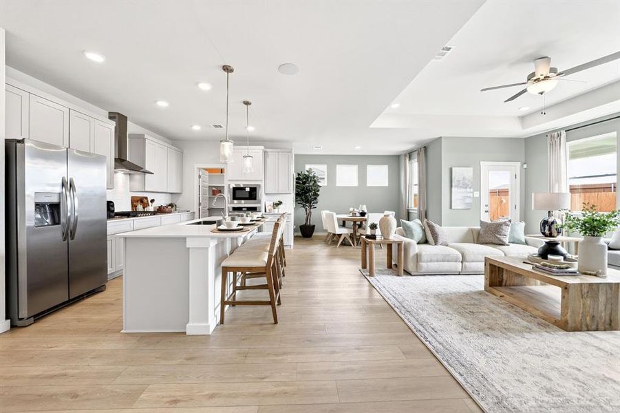 Furnished interior view inside a new home in Parks at Foster Crossing, Anna (Image 29).