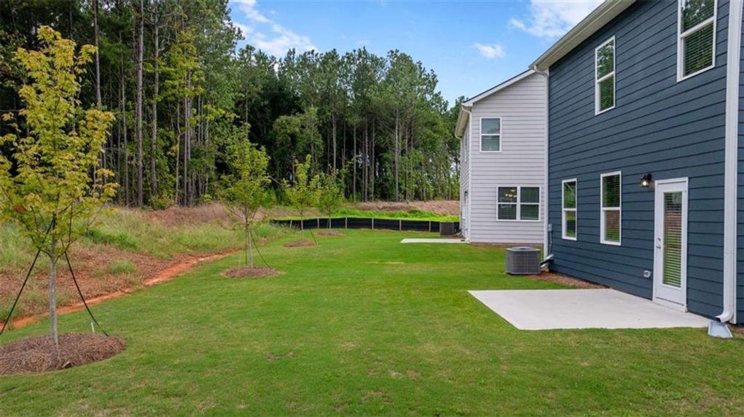 Exterior details and patio area of a home in Walden Park - The Retreat, Jonesboro (Image 4).
