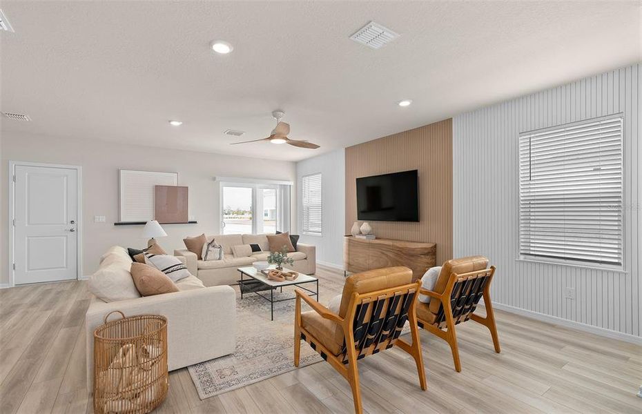 Furnished interior view inside a new home in The Landings at Live Oak Lake, St. Cloud (Image 11).