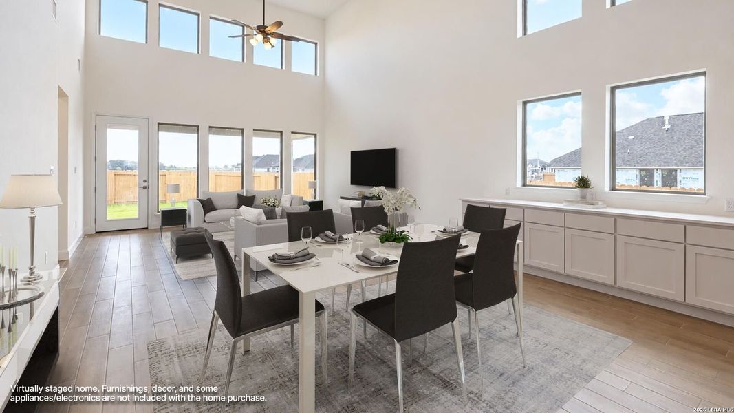 Furnished interior view inside a new home in Meadows of Mill Creek, Seguin (Image 11).