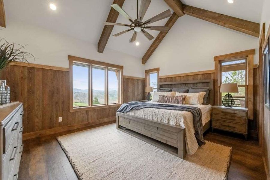 Furnished interior view inside a new home in , Blue Ridge (Image 29).