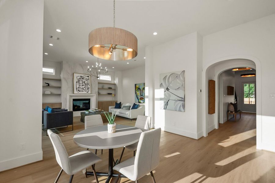 Furnished interior view inside a new home in , Houston (Image 10).
