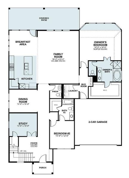 2D floor plan layout of this home in Edgewood, Leander, TX (Image 3). 2D floor plan layout of this home in Edgewood, Leander, TX (Image 3).