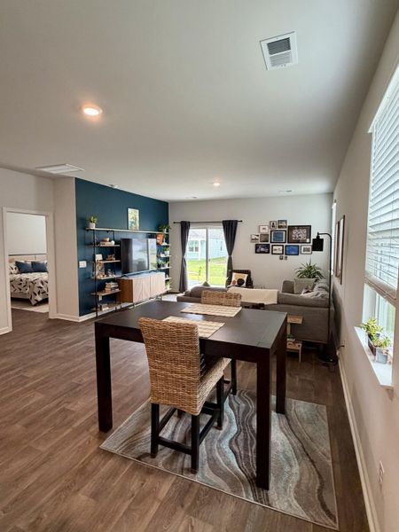 Furnished interior view inside a new home in Hillcrest, Ravenel (Image 4). Furnished interior view inside a new home in Hillcrest, Ravenel (Image 4).