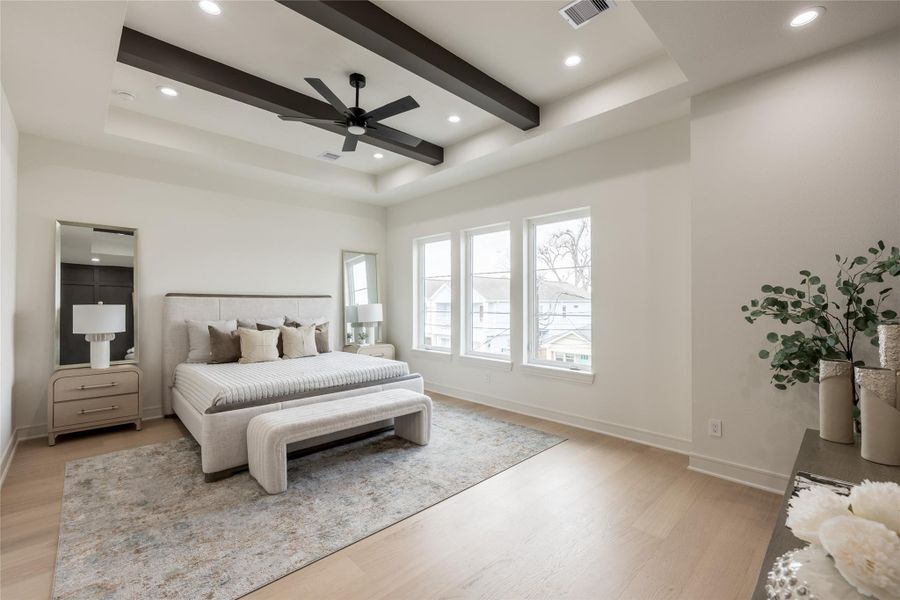 Furnished interior view inside a new home in , Houston (Image 8).