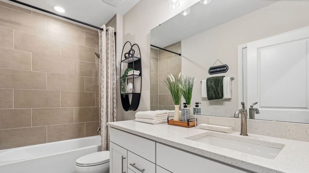 Flagler Floor Plan Secondary Bathroom by DRB Homes in Willowbrook North New Homes in Winter Haven Florida Flagler Floor Plan Secondary Bathroom by DRB Homes in Willowbrook North New Homes in Winter Haven Florida