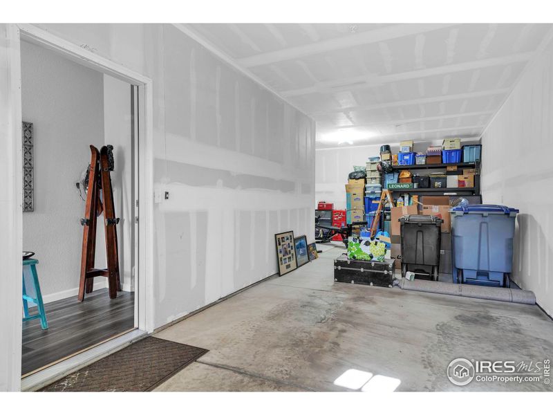 Garage with Extra Storage Space Garage with Extra Storage Space