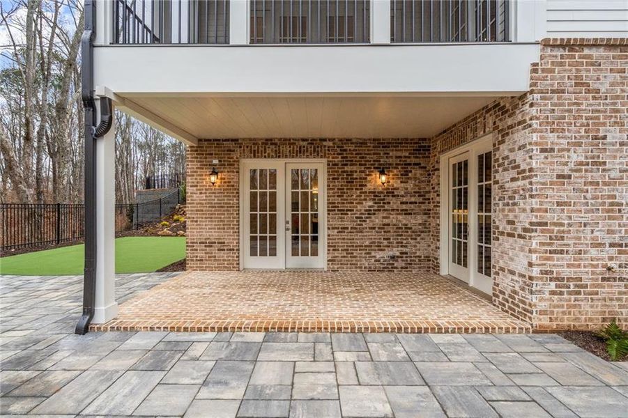 Exterior details and patio area of a home in Waterside Single Family, Peachtree Corners (Image 32). Exterior details and patio area of a home in Waterside Single Family, Peachtree Corners (Image 32).