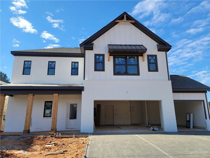 In-progress construction of a new home in Pinecrest Ridge, Dacula, GA (Image 36).