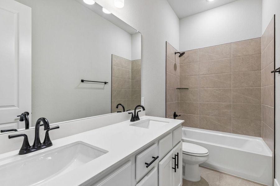 Furnished interior view inside a new home in Painted Tree Lakeside, McKinney (Image 16).