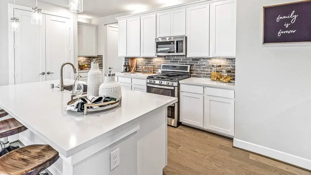 Furnished interior view inside a new home in Avalon at Cypress, Cypress (Image 13).