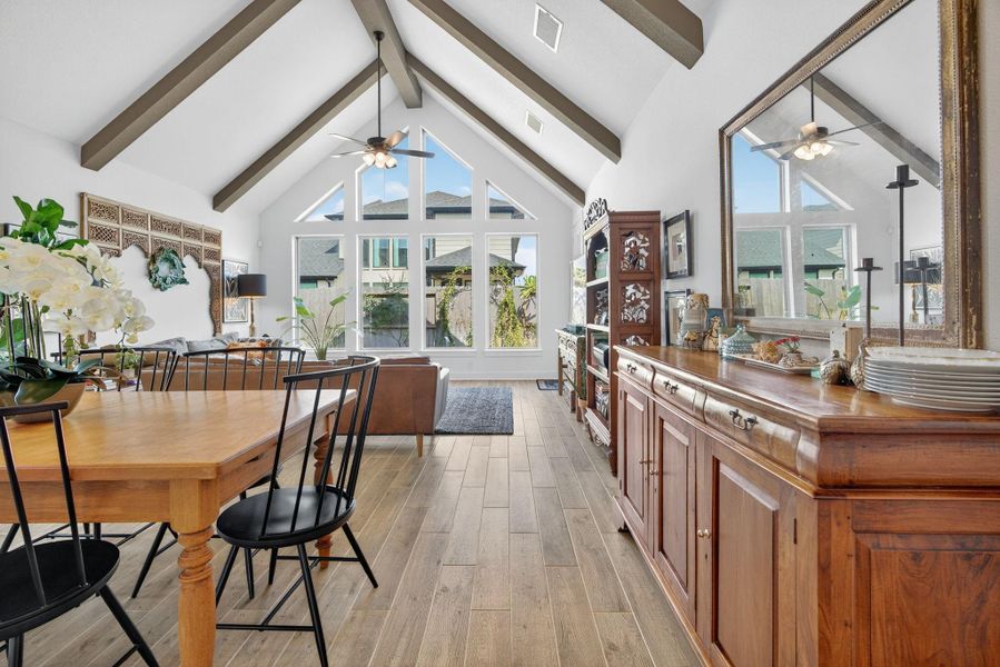 Another view of the Dining space overlooking the Living Area! 31418 Golden Cliffs Ln., Fulshear, TX 77441 Another view of the Dining space overlooking the Living Area! 31418 Golden Cliffs Ln., Fulshear, TX 77441