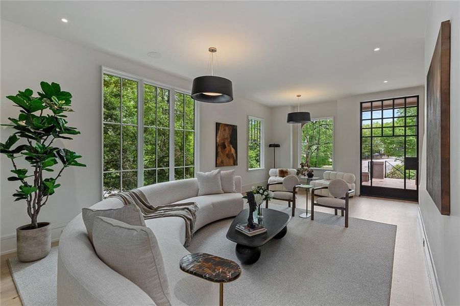 Furnished interior view inside a new home in , Atlanta (Image 9).