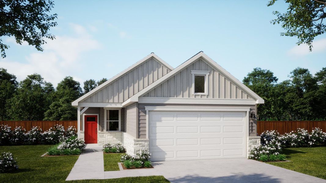 Elevation F | Shelby at Lariat in Liberty Hill, TX by Landsea Homes